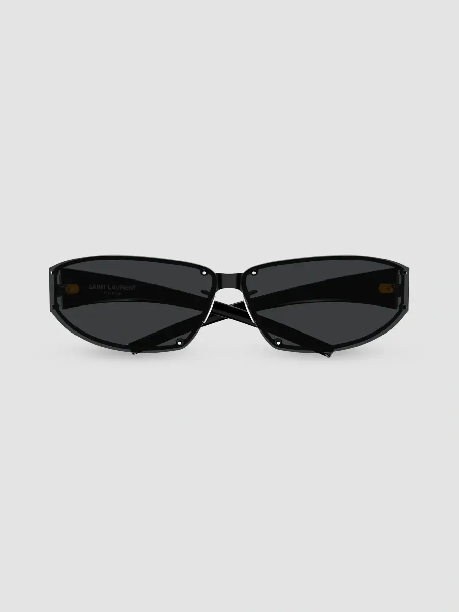 Saint Laurent Men's 82MM Wrap Sunglasses | Thumbnail 2