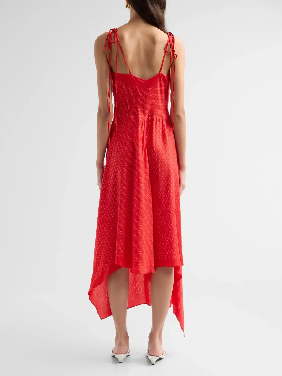 A.L.C. A. L.C. Women's Aleena Asymmetric V-Neck Midi Dress | Thumbnail 3 A.L.C. A. L.C. Women's Aleena Asymmetric V-Neck Midi Dress | Thumbnail 3