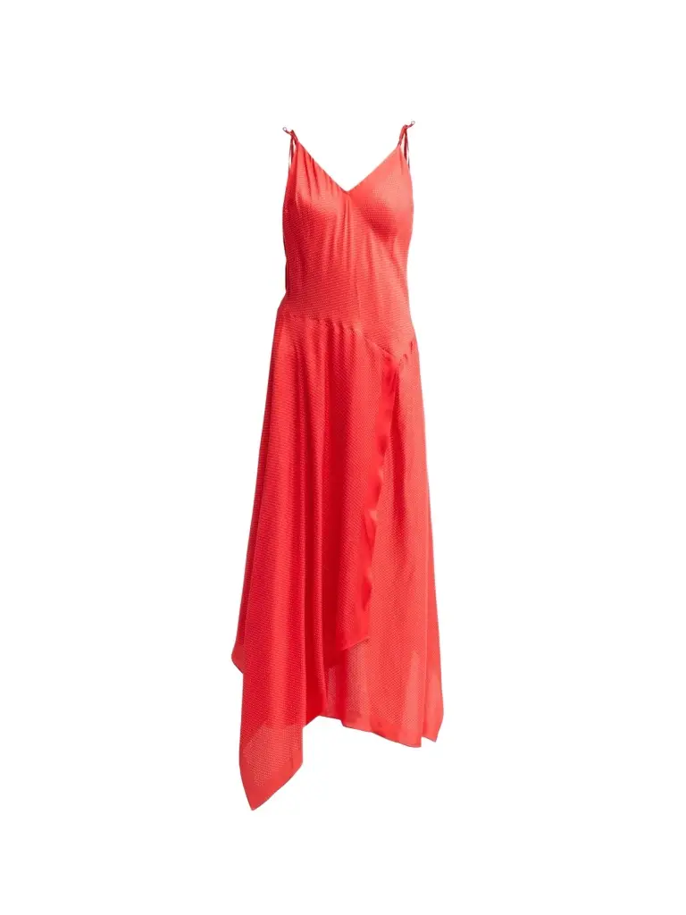 A. L.C. Women's Aleena Asymmetric V-Neck Midi Dress A. L.C. Women's Aleena Asymmetric V-Neck Midi Dress