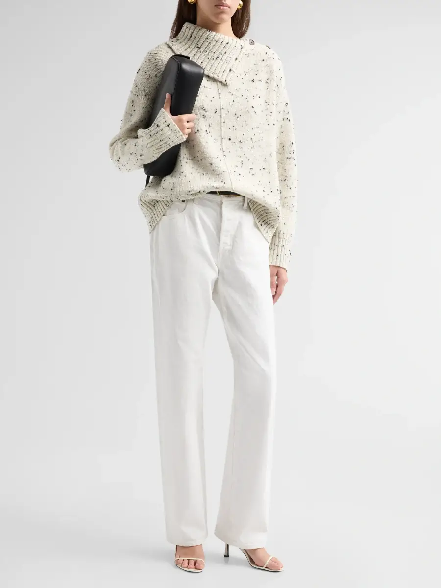 A.L.C. A. L.C. Women's Kit Marl-Knit Spread-Collar Sweater | Thumbnail 2