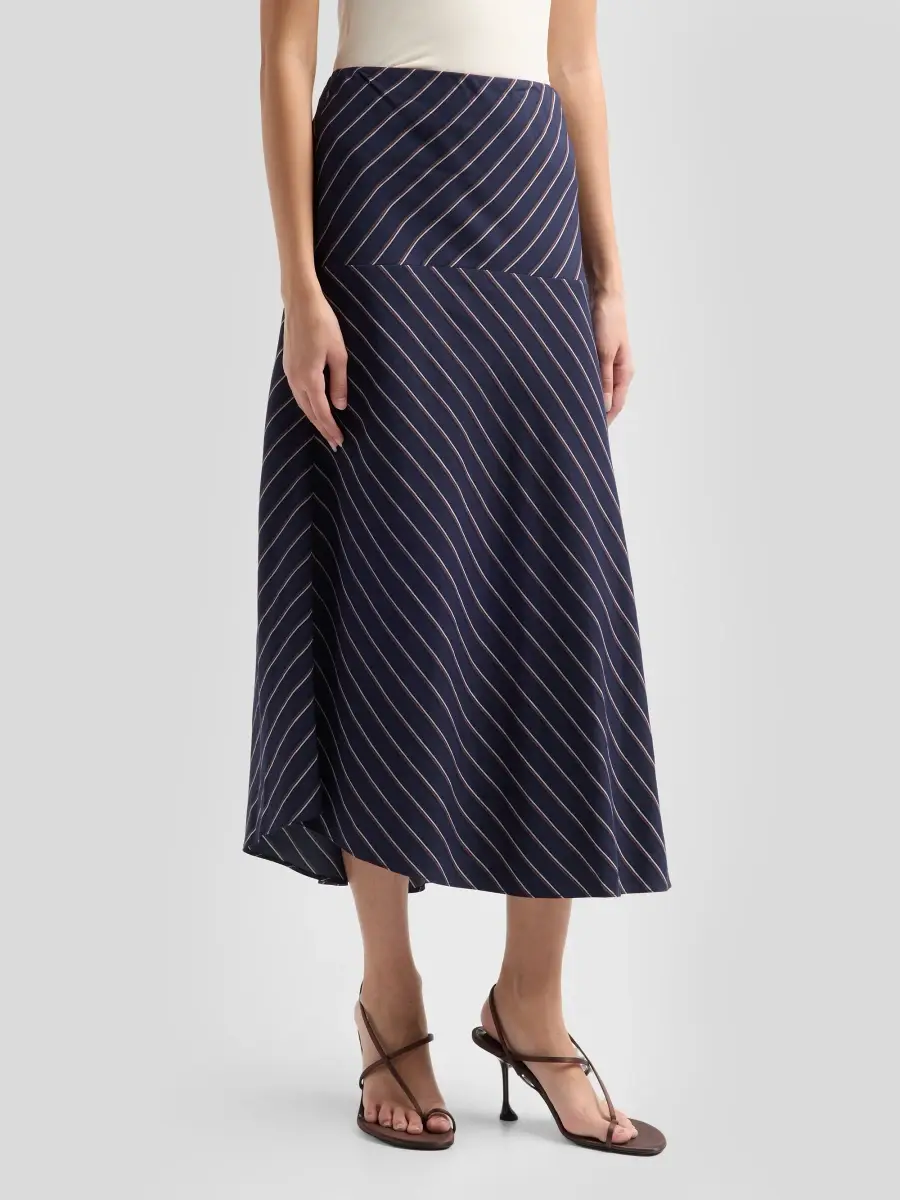 A.L.C. A. L.C. Women's Kara Pinstriped A-Line Midi Skirt | Thumbnail 4 A.L.C. A. L.C. Women's Kara Pinstriped A-Line Midi Skirt | Thumbnail 4
