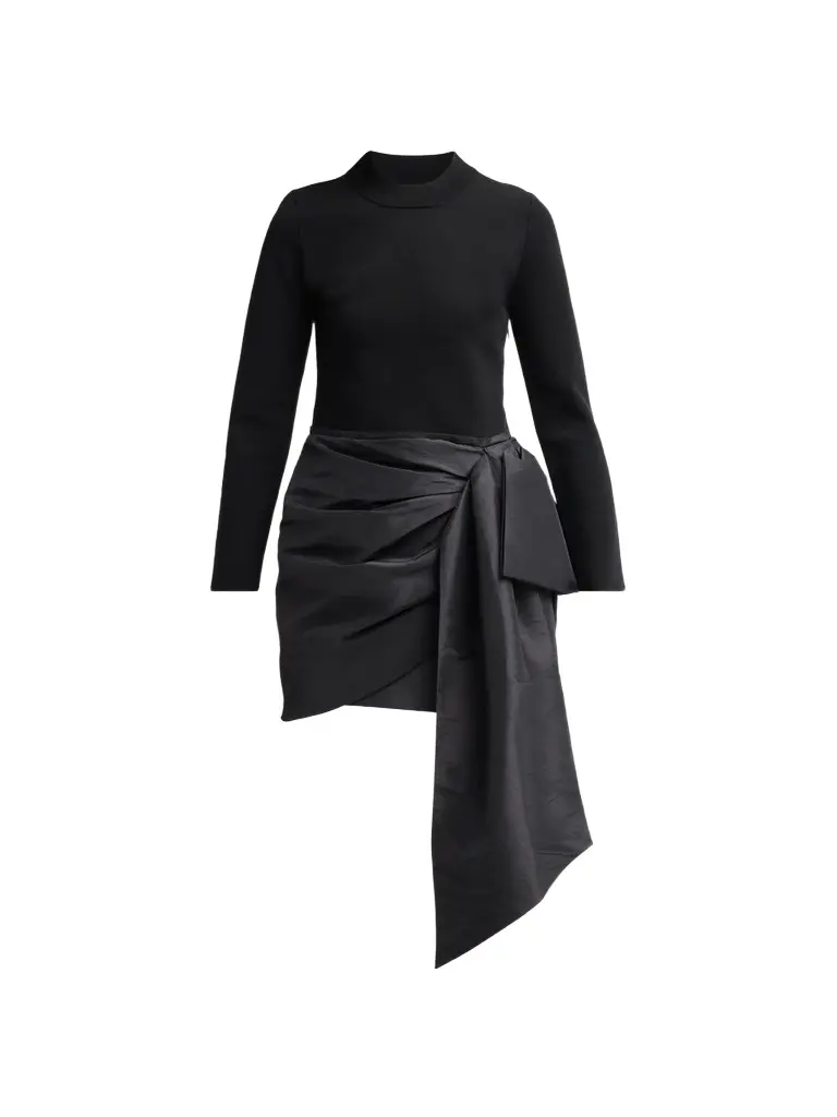 Women's Tedda Mixed-Media Mini Dress