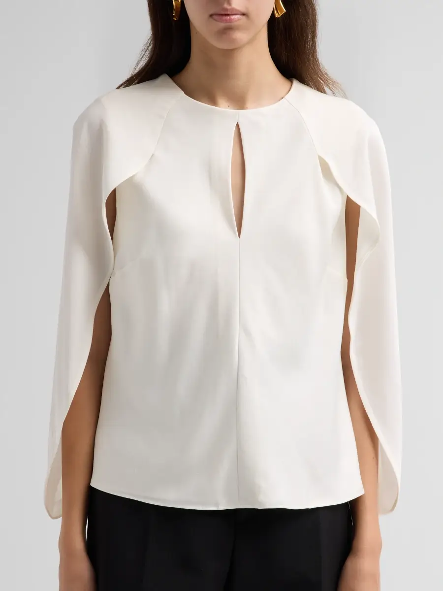 Simkhai Women's Lauren Cape-Sleeve Top | Thumbnail 5