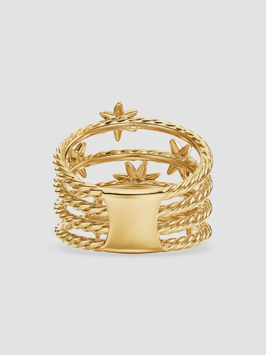 David Yurman Women's Petite Starburst Multi Row Ring in 18K Yellow Gold | Thumbnail 5 David Yurman Women's Petite Starburst Multi Row Ring in 18K Yellow Gold | Thumbnail 5