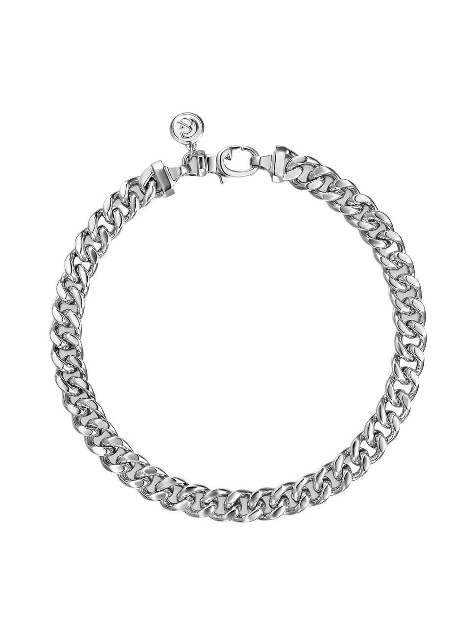 Men's Contemporary Sterling Silver Cuban Chain Bracelet Men's Contemporary Sterling Silver Cuban Chain Bracelet
