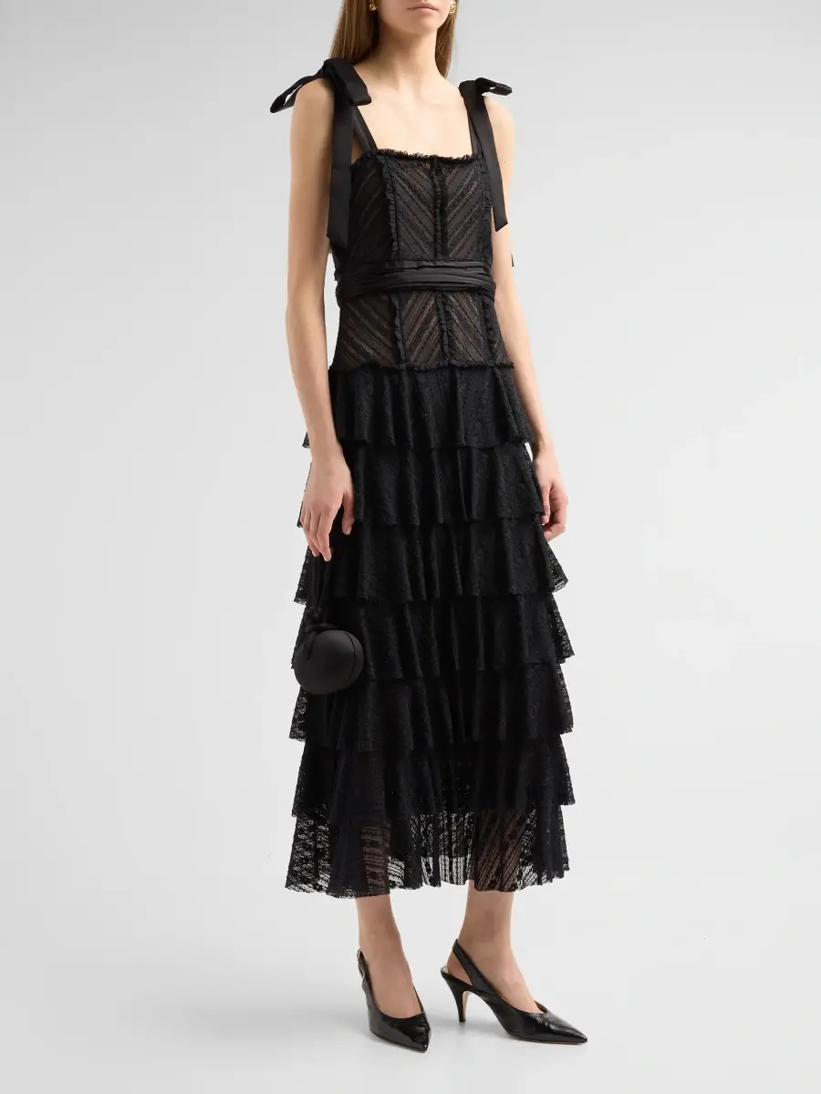 Cinq à Sept Women's Sabrina Lace Midi Dress | Thumbnail 4 Cinq à Sept Women's Sabrina Lace Midi Dress | Thumbnail 4