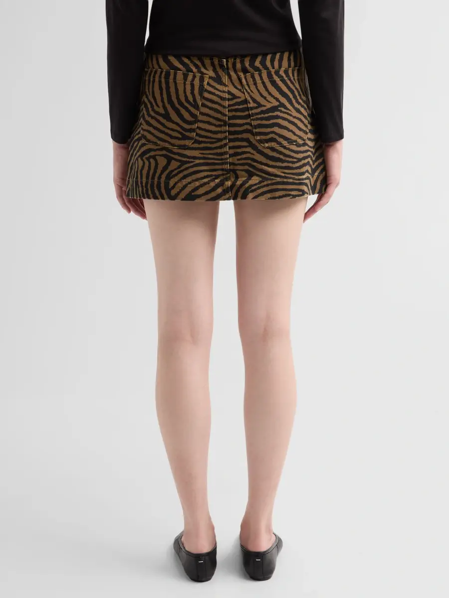 Veronica Beard Women's Chloe Ziger Print Mini Skirt | Thumbnail 3