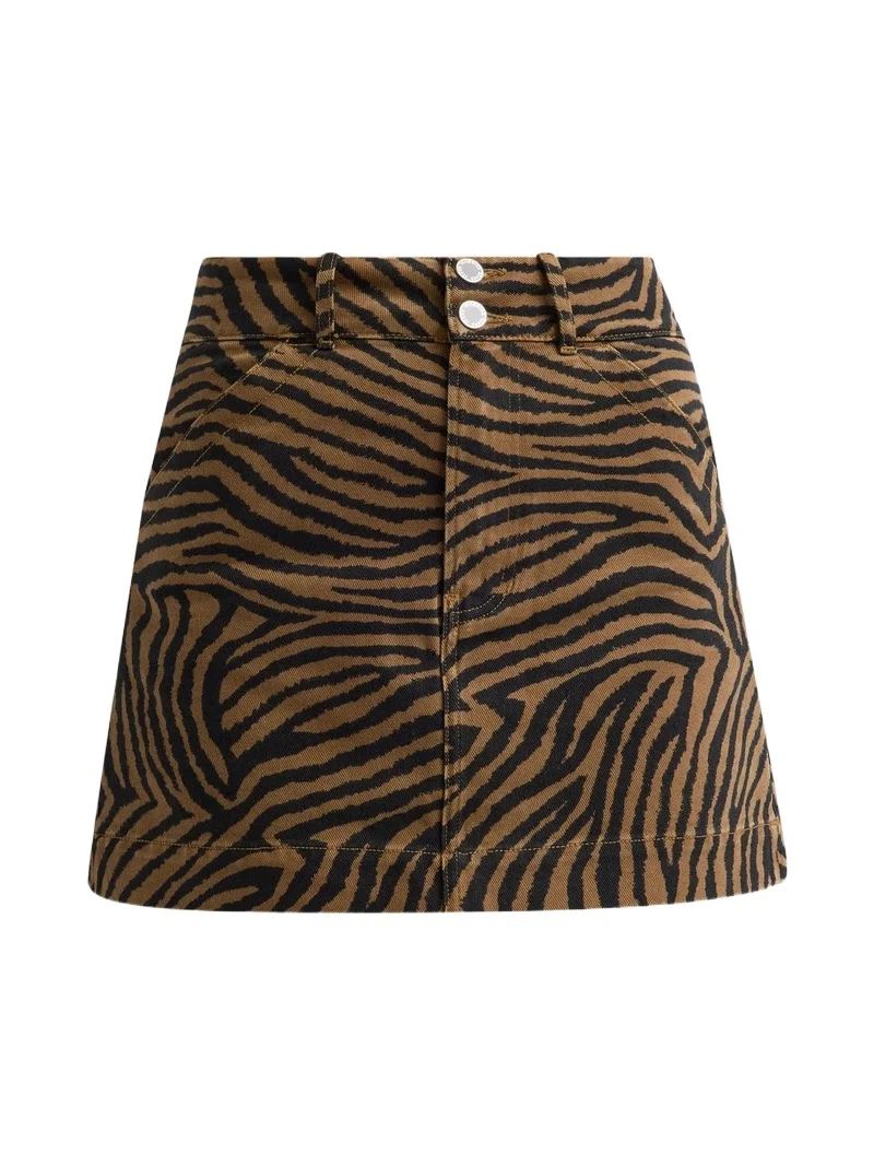 Women's Chloe Ziger Print Mini Skirt Women's Chloe Ziger Print Mini Skirt