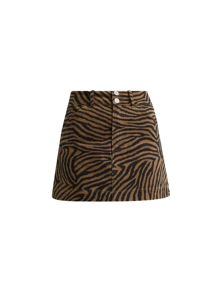 Women's Chloe Ziger Print Mini Skirt Women's Chloe Ziger Print Mini Skirt