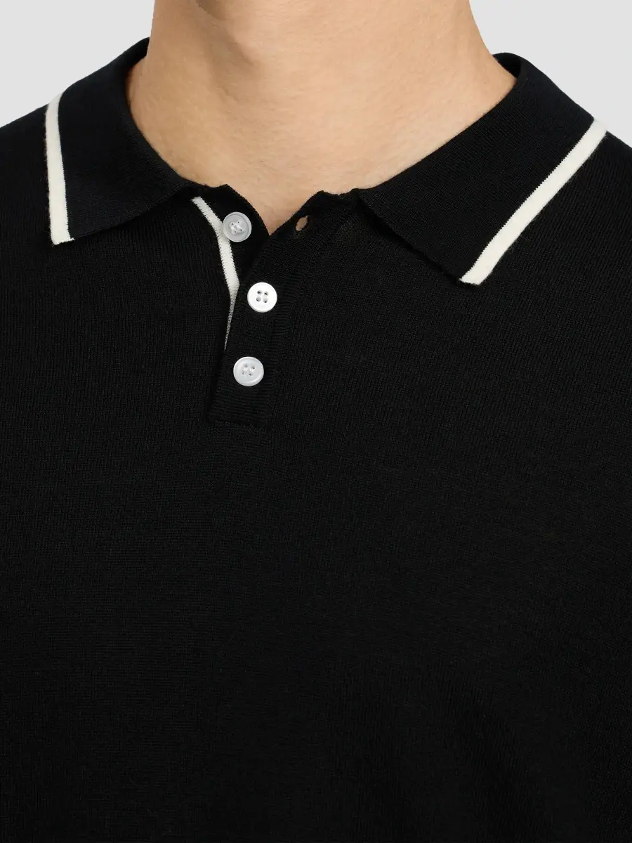 Onia Men's Extra-Fine Merino Wool Long-Sleeve Polo Shirt | Thumbnail 5 Onia Men's Extra-Fine Merino Wool Long-Sleeve Polo Shirt | Thumbnail 5