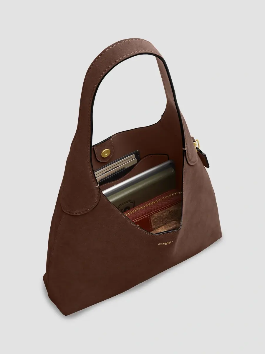 Coach Women's Brooklyn Suede Shoulder Bag 28 | Thumbnail 7