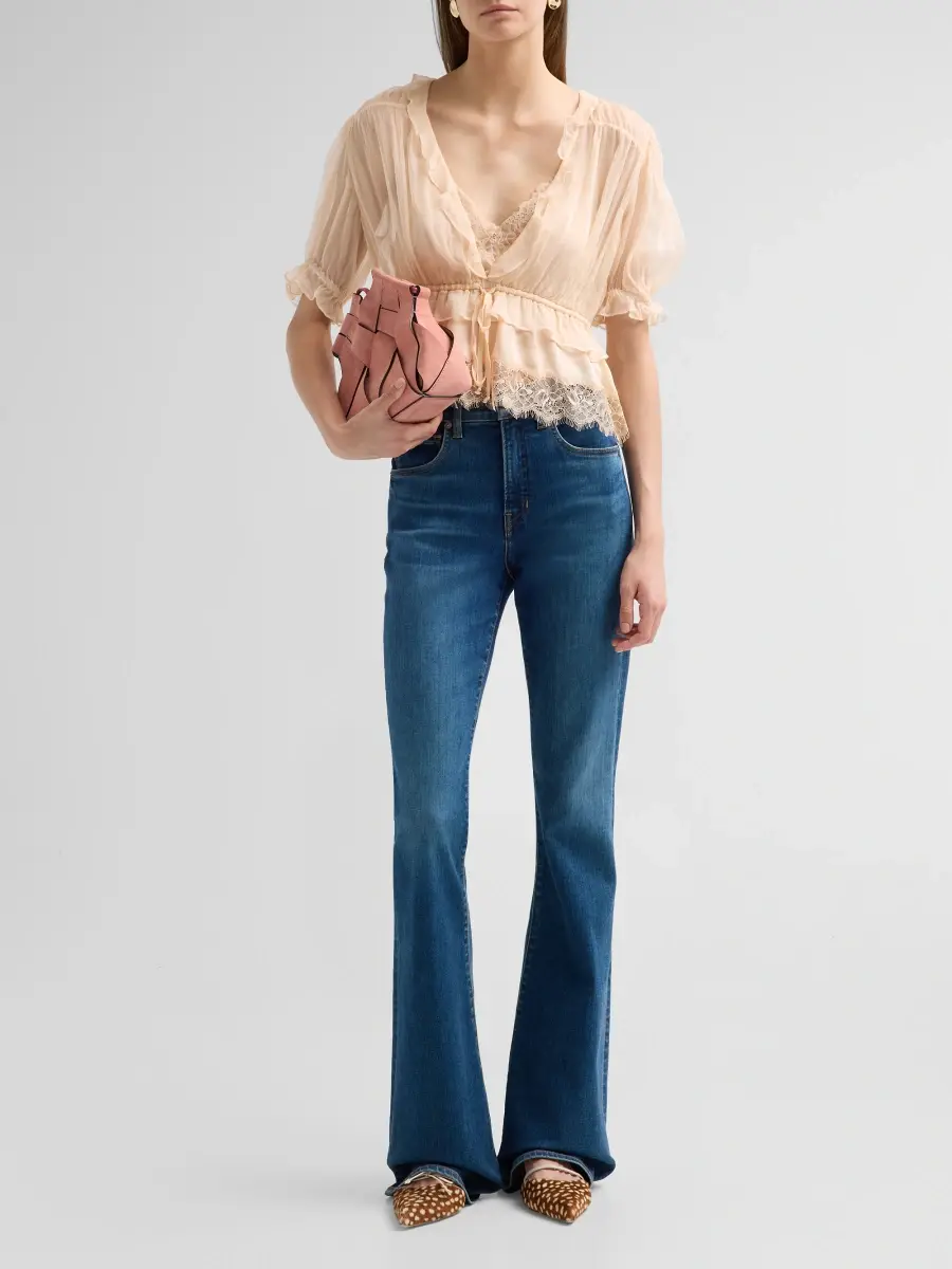 Ulla Johnson Women's Selene Puff-Sleeve Top | Thumbnail 2
