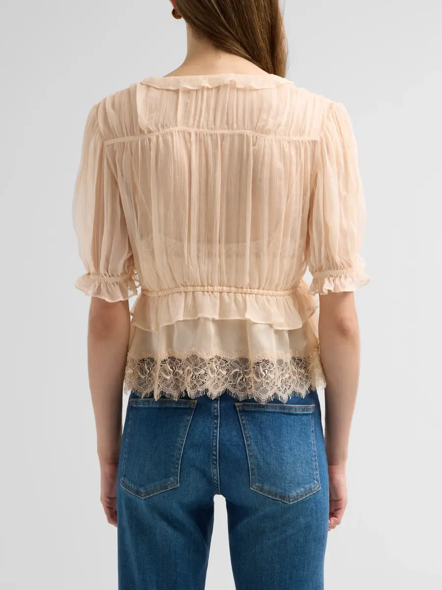 Ulla Johnson Women's Selene Puff-Sleeve Top | Thumbnail 3