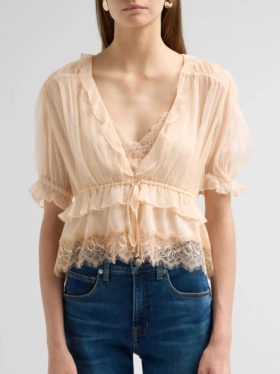 Ulla Johnson Women's Selene Puff-Sleeve Top | Thumbnail 5