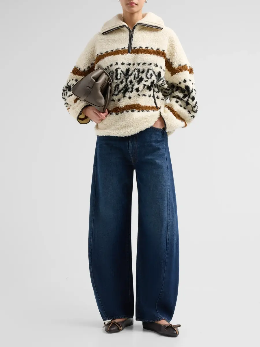 Mother Women's The Spoonful Nerdy Barrel-Leg Jeans | Thumbnail 2