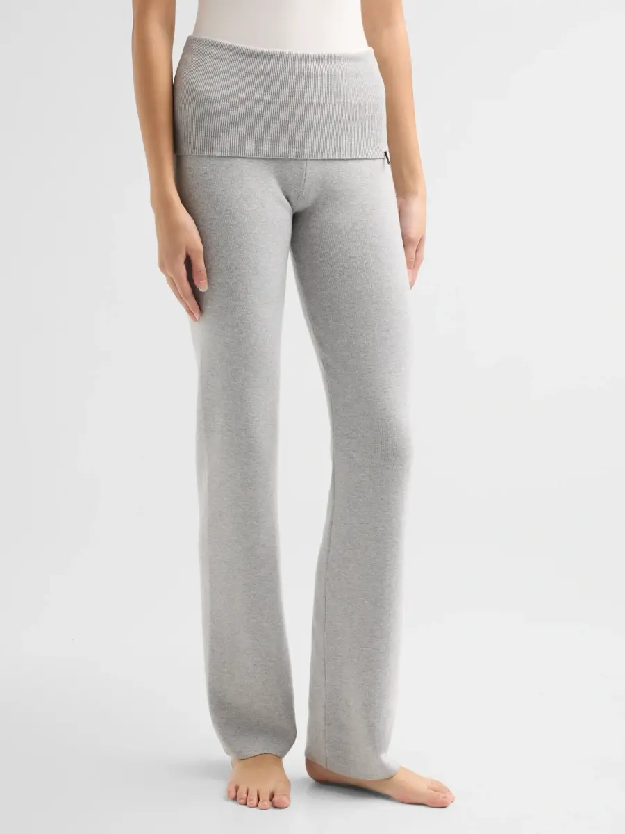 Skims Women's Foldover Mid-Weight Knit Pants | Thumbnail 4 Skims Women's Foldover Mid-Weight Knit Pants | Thumbnail 4