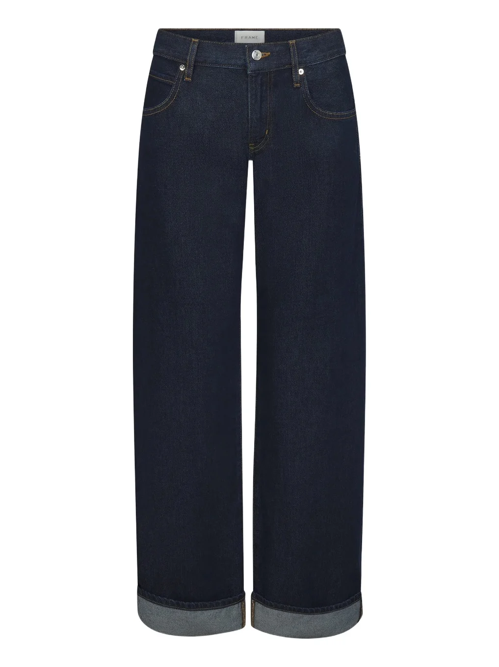 Frame Women's The Cuffed Low-Rise Barrel-Leg Jeans