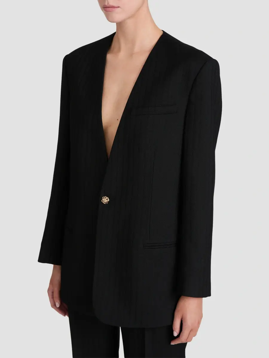 Frame Women's The Collarless Wool Blazer | Thumbnail 6