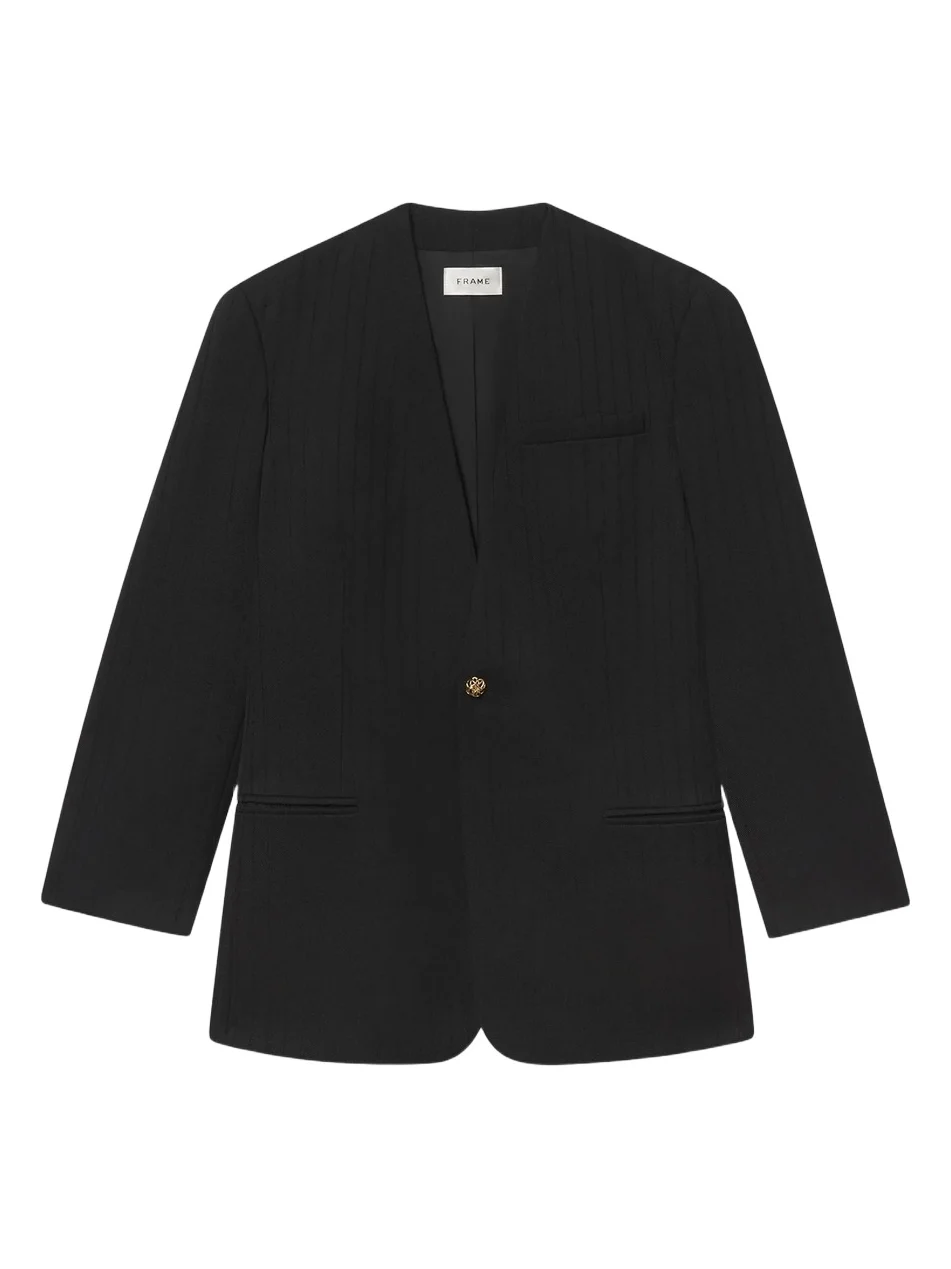 Frame Women's The Collarless Wool Blazer