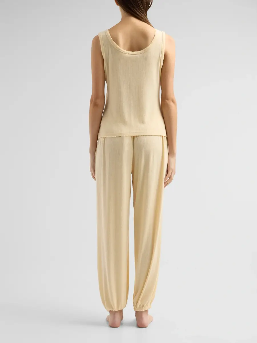 Barefoot Dreams Women's Pointelle Jersey Pajamas | Thumbnail 3 Barefoot Dreams Women's Pointelle Jersey Pajamas | Thumbnail 3