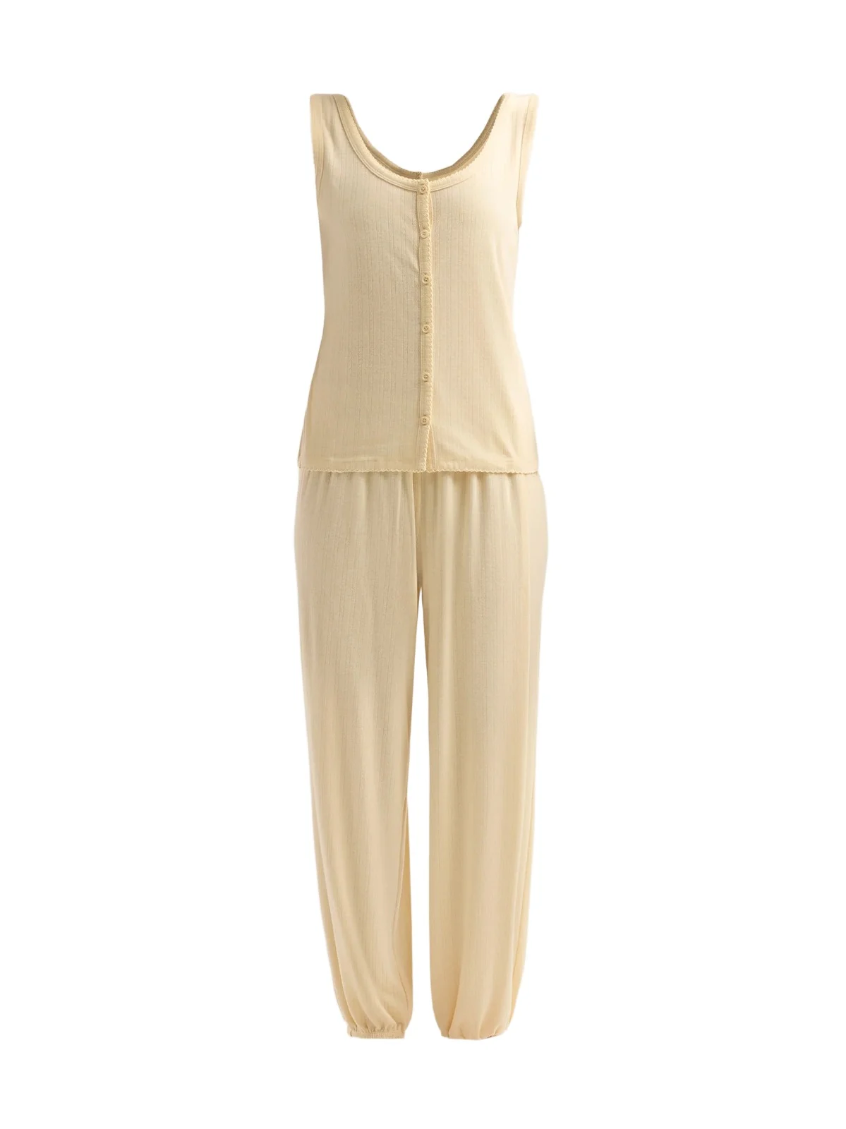 Women's Pointelle Jersey Pajamas