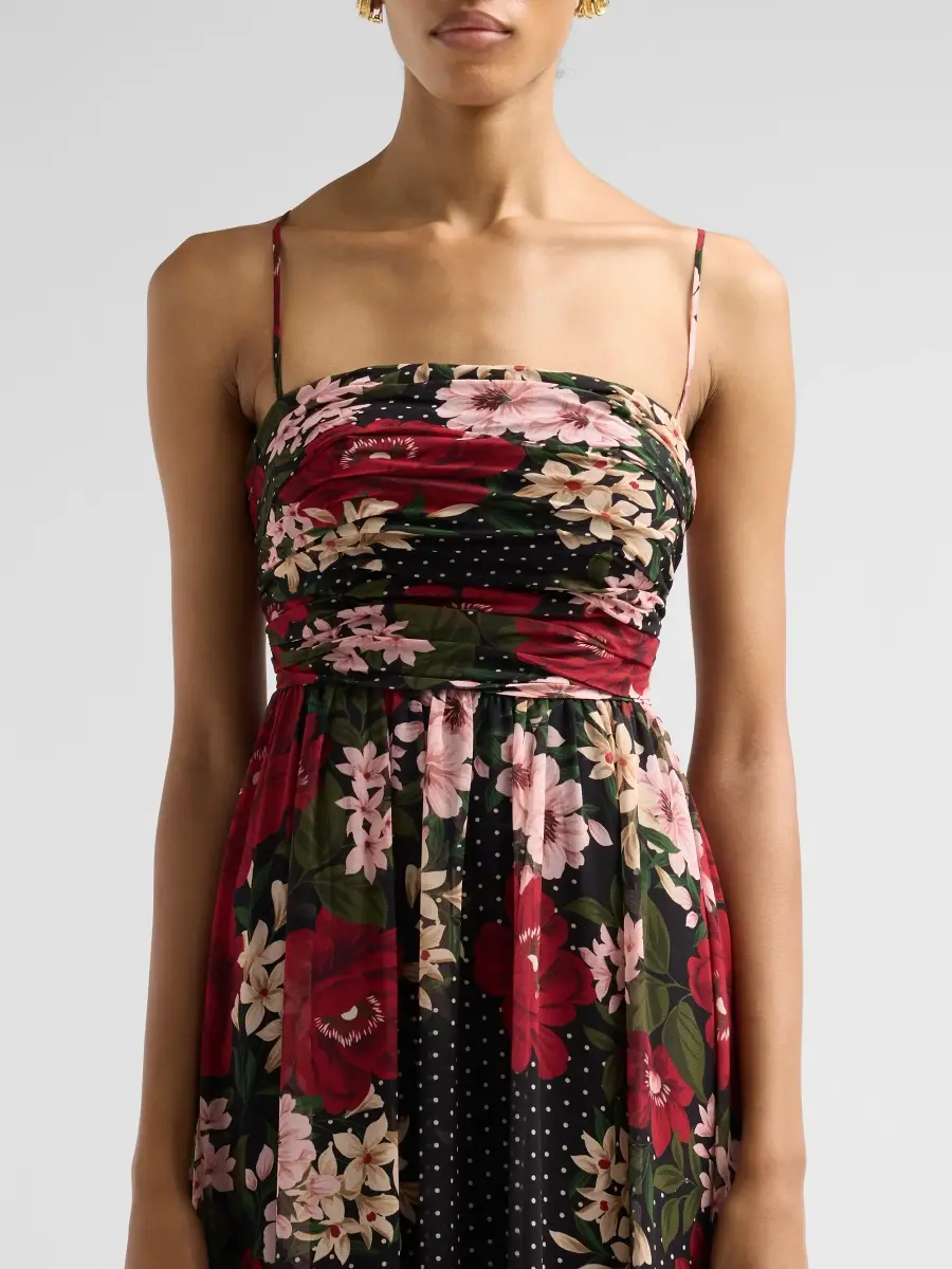 Ungaro Women's Sybil Floral Polka Dot Draped Maxi Dress | Thumbnail 5 Ungaro Women's Sybil Floral Polka Dot Draped Maxi Dress | Thumbnail 5