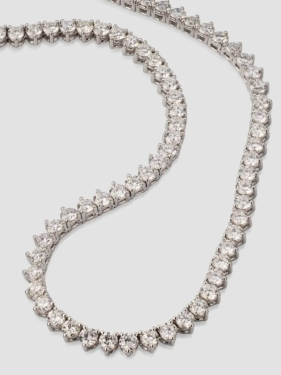 Diamonds at Saks Fifth Avenue Women's 18K White Gold & 11.45 TCW Diamond Tennis Necklace | Thumbnail 3 Diamonds at Saks Fifth Avenue Women's 18K White Gold & 11.45 TCW Diamond Tennis Necklace | Thumbnail 3