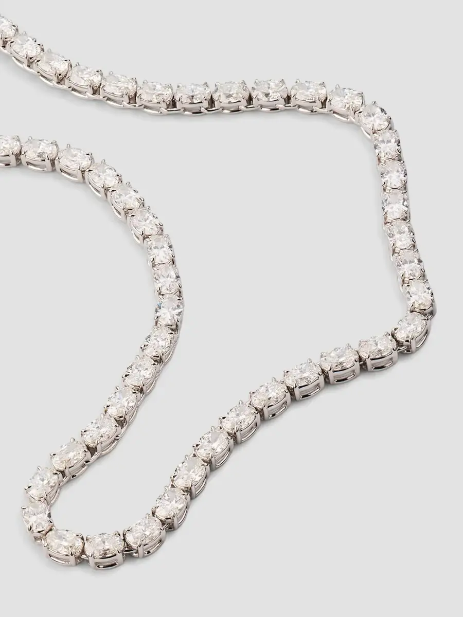 Diamonds at Saks Fifth Avenue Women's 18K White Gold & 11.00 TCW Diamond Tennis Necklace | Thumbnail 3 Diamonds at Saks Fifth Avenue Women's 18K White Gold & 11.00 TCW Diamond Tennis Necklace | Thumbnail 3