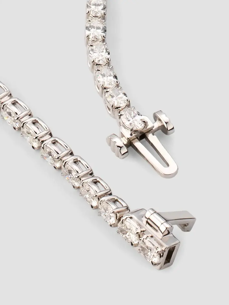 Diamonds at Saks Fifth Avenue Women's 18K White Gold & 11.00 TCW Diamond Tennis Necklace | Thumbnail 4 Diamonds at Saks Fifth Avenue Women's 18K White Gold & 11.00 TCW Diamond Tennis Necklace | Thumbnail 4