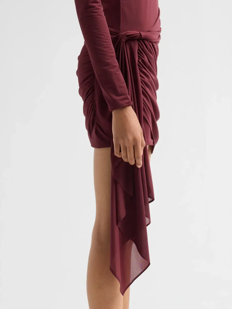 Ronny Kobo Women's Morwen Draped Jersey Mini Dress | Thumbnail 5 Ronny Kobo Women's Morwen Draped Jersey Mini Dress | Thumbnail 5