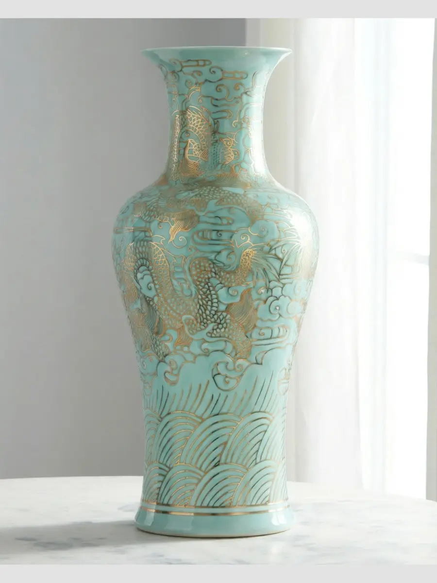 John-Richard Collection Sage Winds Patterned Vase | Thumbnail 2 John-Richard Collection Sage Winds Patterned Vase | Thumbnail 2