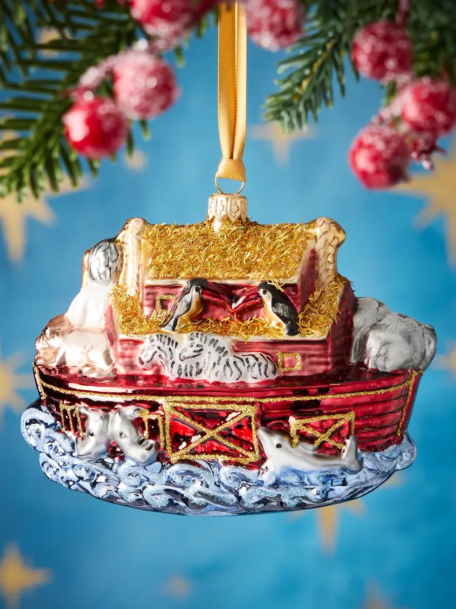 Glassware Art Studio Noah's Ark Glass Ornament | Thumbnail 2 Glassware Art Studio Noah's Ark Glass Ornament | Thumbnail 2