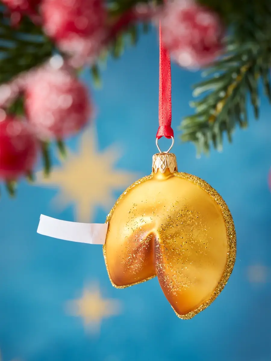 Impuls Fortune Cookie Glass Ornament | Thumbnail 2 Impuls Fortune Cookie Glass Ornament | Thumbnail 2