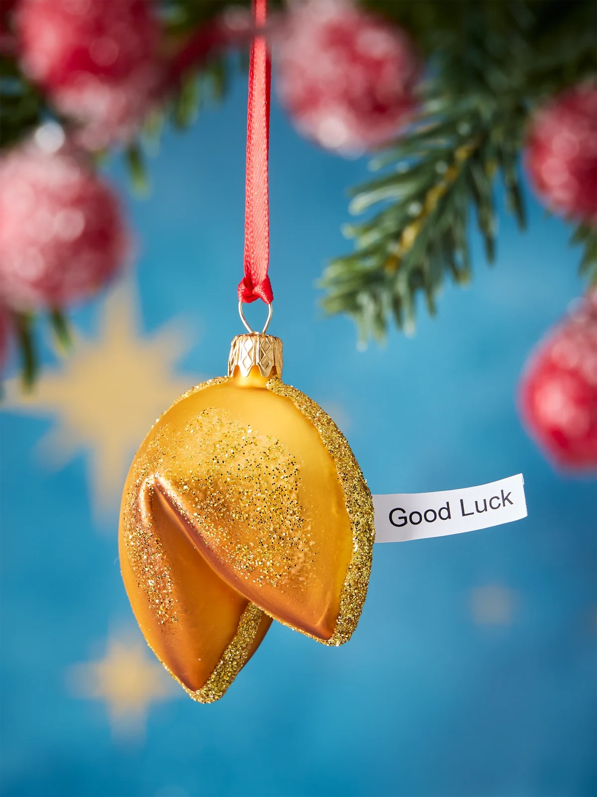Exclusively Ours Fortune Cookie Glass Ornament