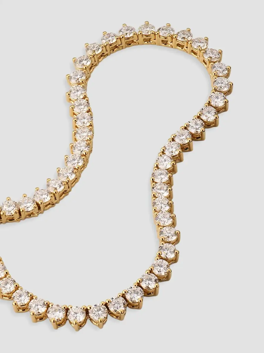 Diamonds at Saks Fifth Avenue Women's 18K Yellow Gold & 11.45 TCW Diamond Tennis Necklace | Thumbnail 3 Diamonds at Saks Fifth Avenue Women's 18K Yellow Gold & 11.45 TCW Diamond Tennis Necklace | Thumbnail 3