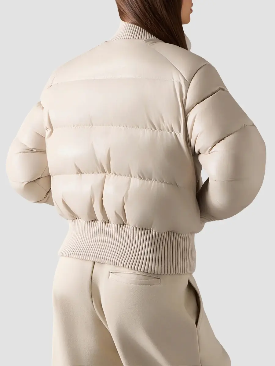 Moose Knuckles Women's Shiny Queens Puffer Bomber Jacket | Thumbnail 2