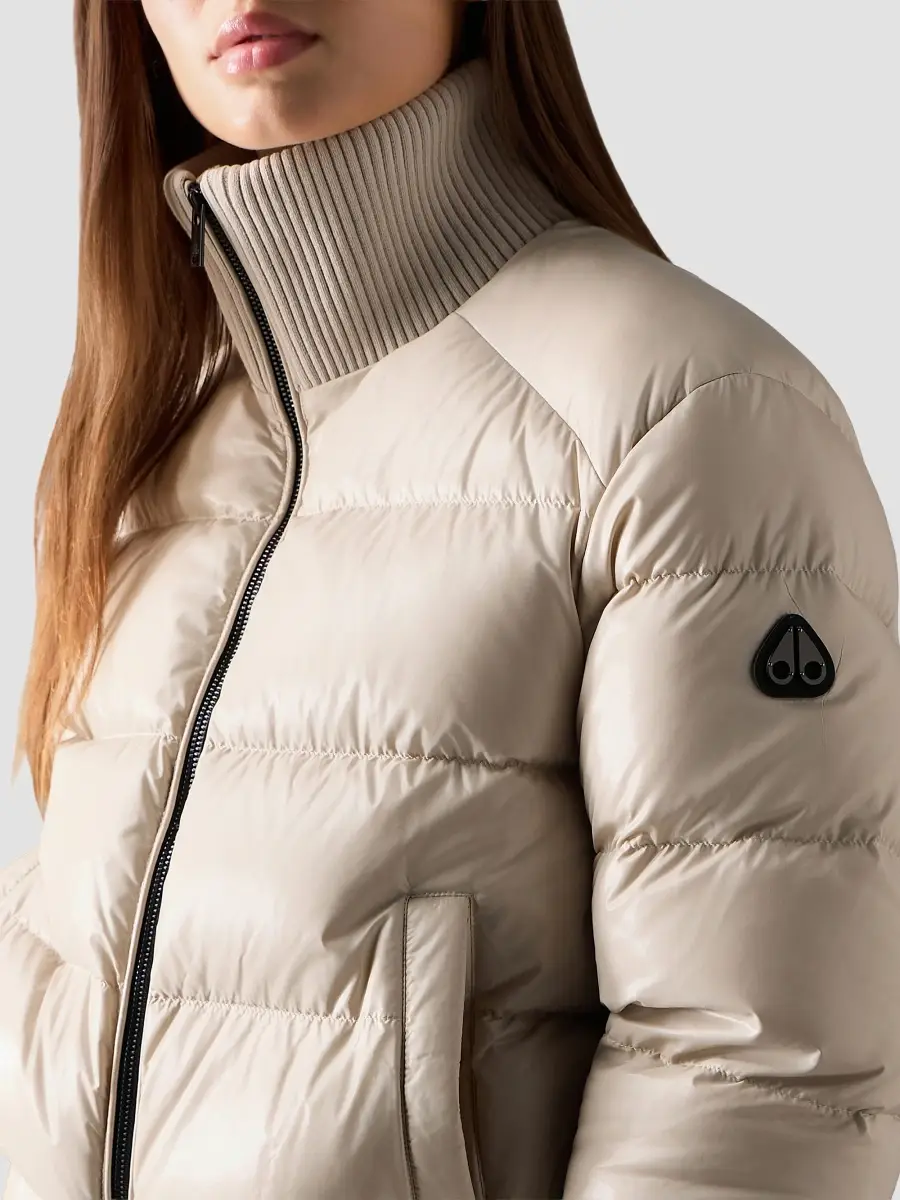 Moose Knuckles Women's Shiny Queens Puffer Bomber Jacket | Thumbnail 4