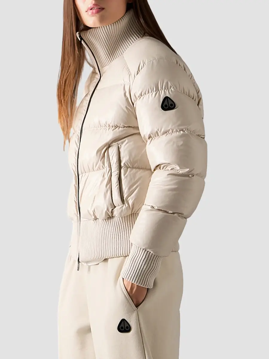 Moose Knuckles Women's Shiny Queens Puffer Bomber Jacket | Thumbnail 7