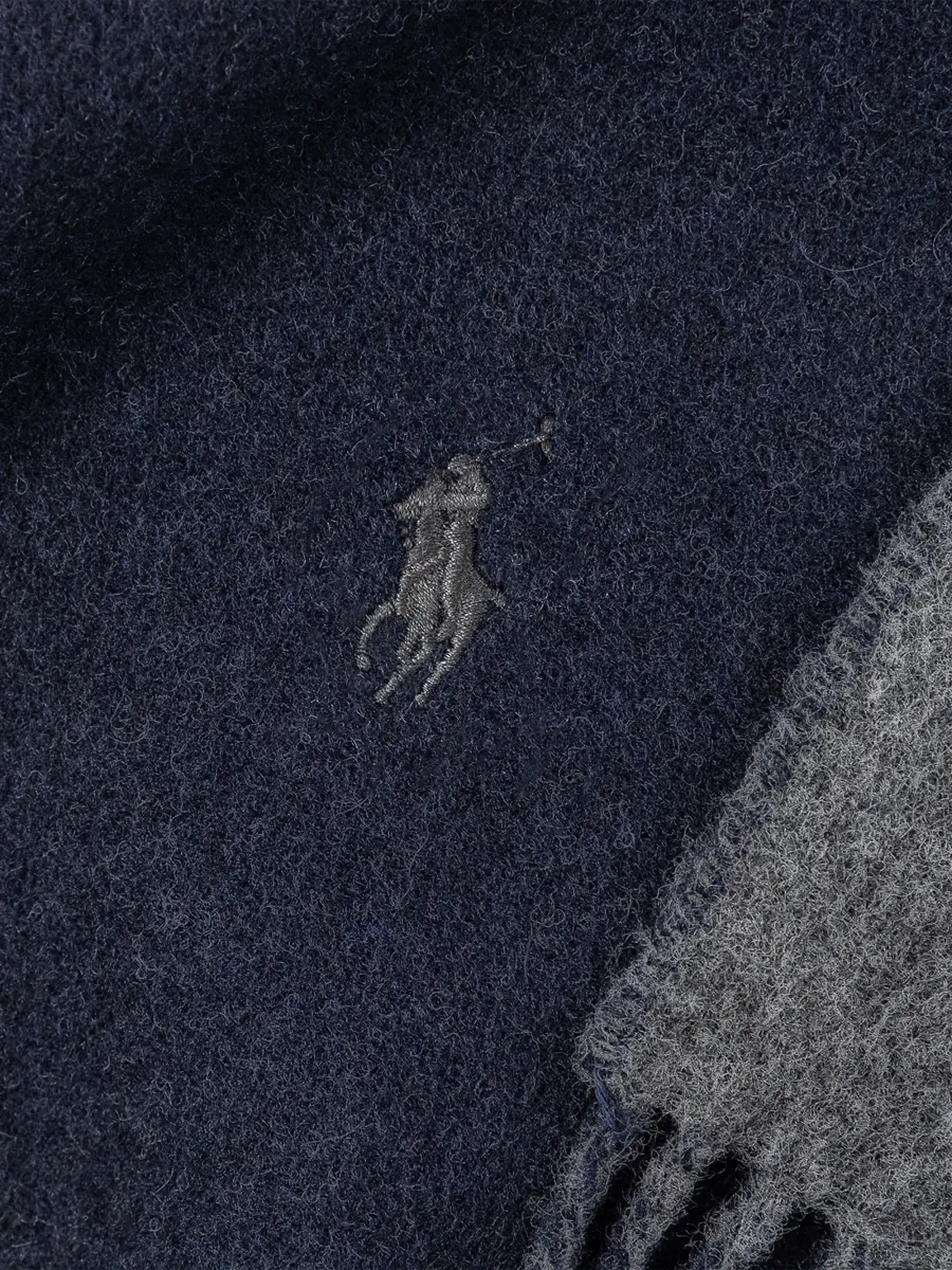 Polo Ralph Lauren Men's Wool-Cashmere Double Sided Scarf | Thumbnail 3 Polo Ralph Lauren Men's Wool-Cashmere Double Sided Scarf | Thumbnail 3