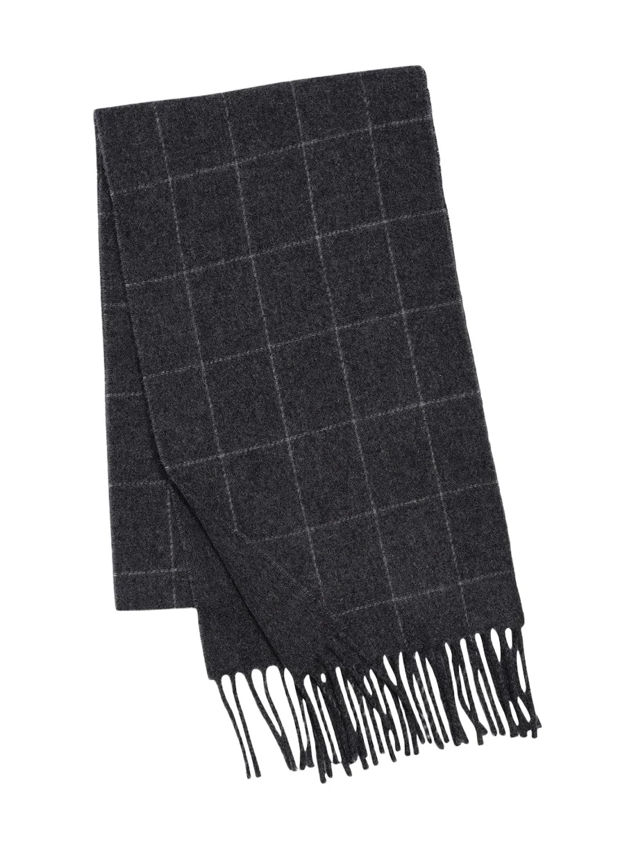 Polo Ralph Lauren Men's Cashmere-Blend Windowpane Scarf