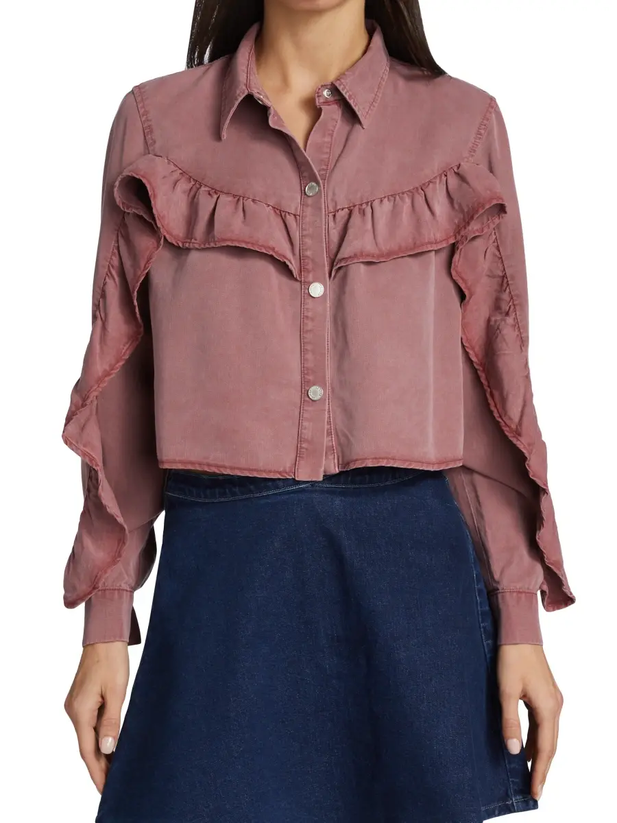 Le Jean Women's Nina Cropped Denim Jacket | Thumbnail 3 Le Jean Women's Nina Cropped Denim Jacket | Thumbnail 3