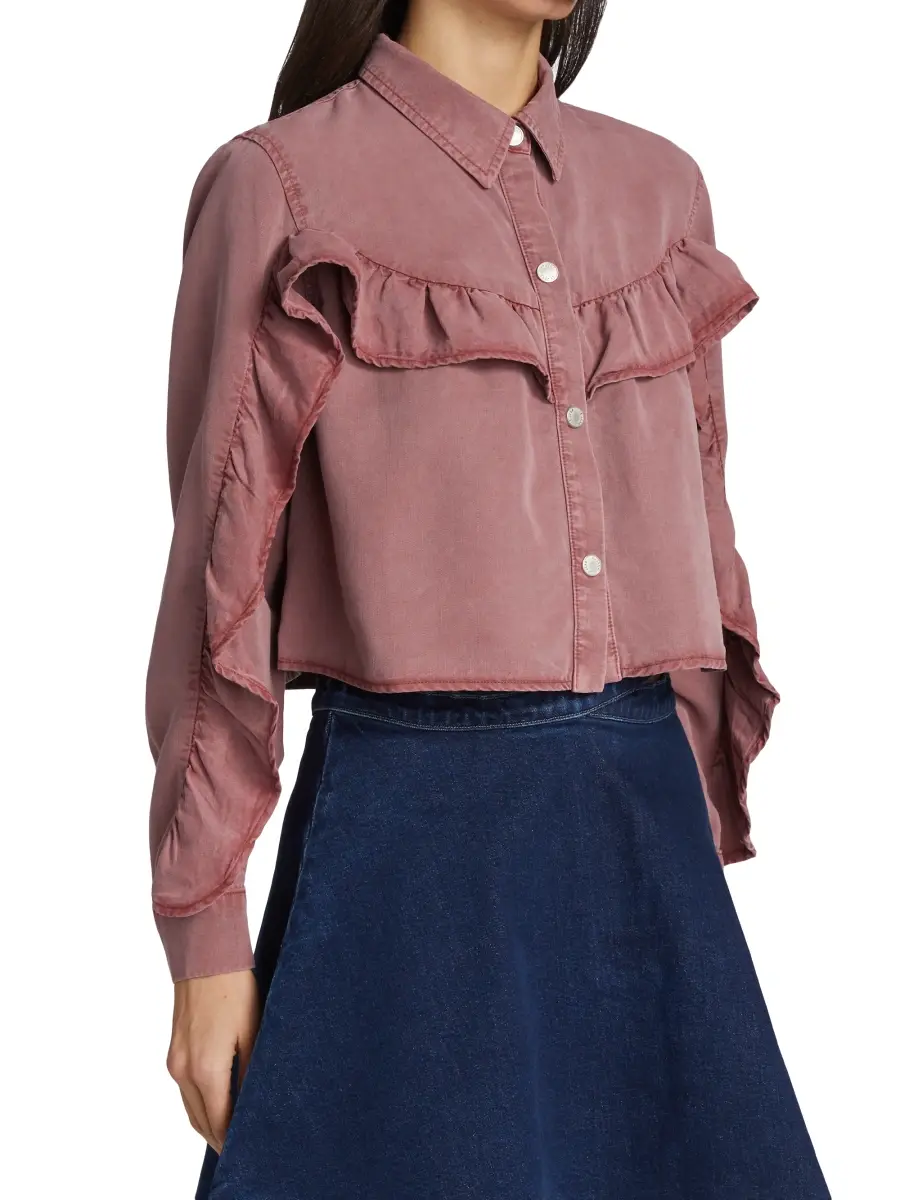 Le Jean Women's Nina Cropped Denim Jacket | Thumbnail 4 Le Jean Women's Nina Cropped Denim Jacket | Thumbnail 4