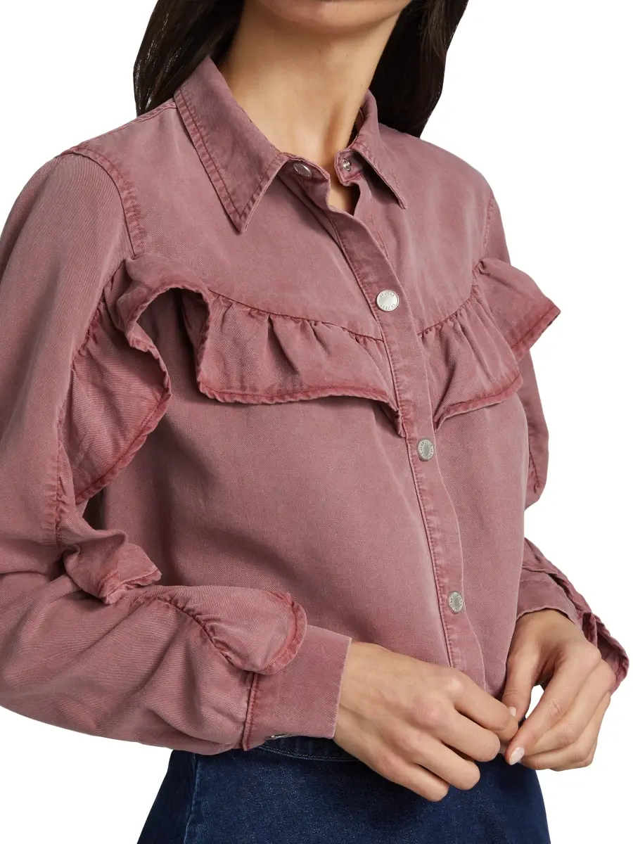 Le Jean Women's Nina Cropped Denim Jacket | Thumbnail 6 Le Jean Women's Nina Cropped Denim Jacket | Thumbnail 6