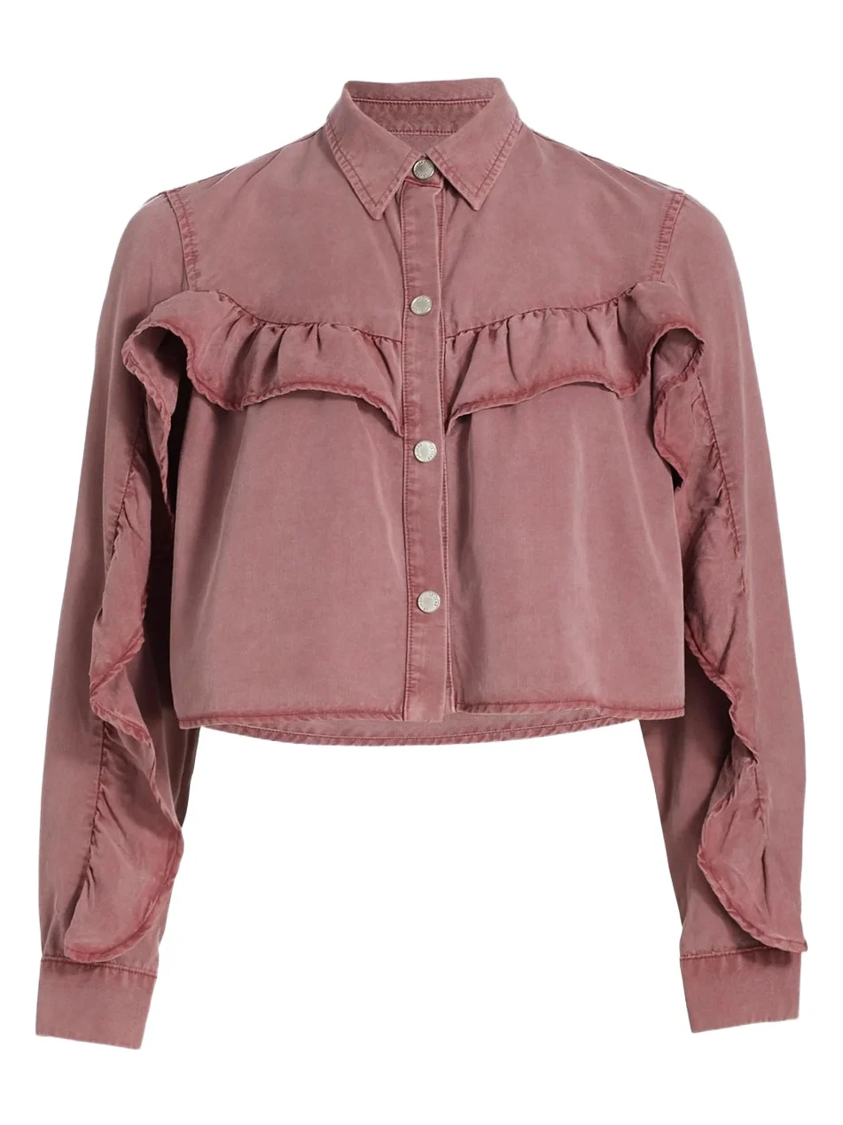 Le Jean Women's Nina Cropped Denim Jacket