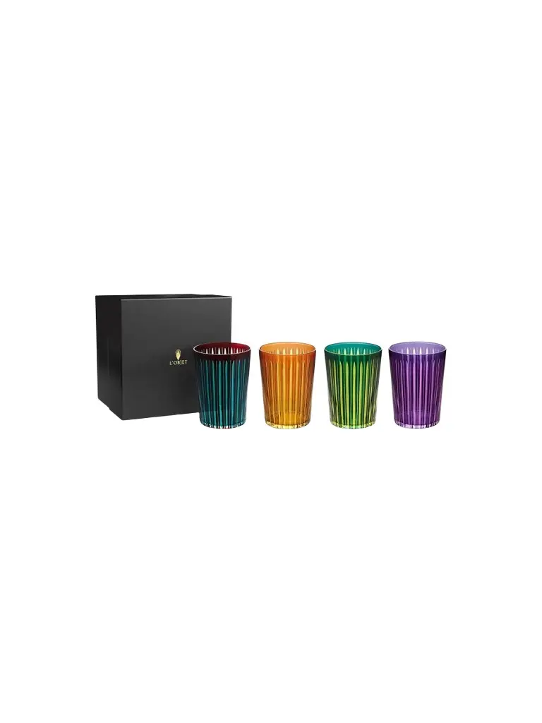 Prism 4-Piece Assorted Highball Glass Set Prism 4-Piece Assorted Highball Glass Set
