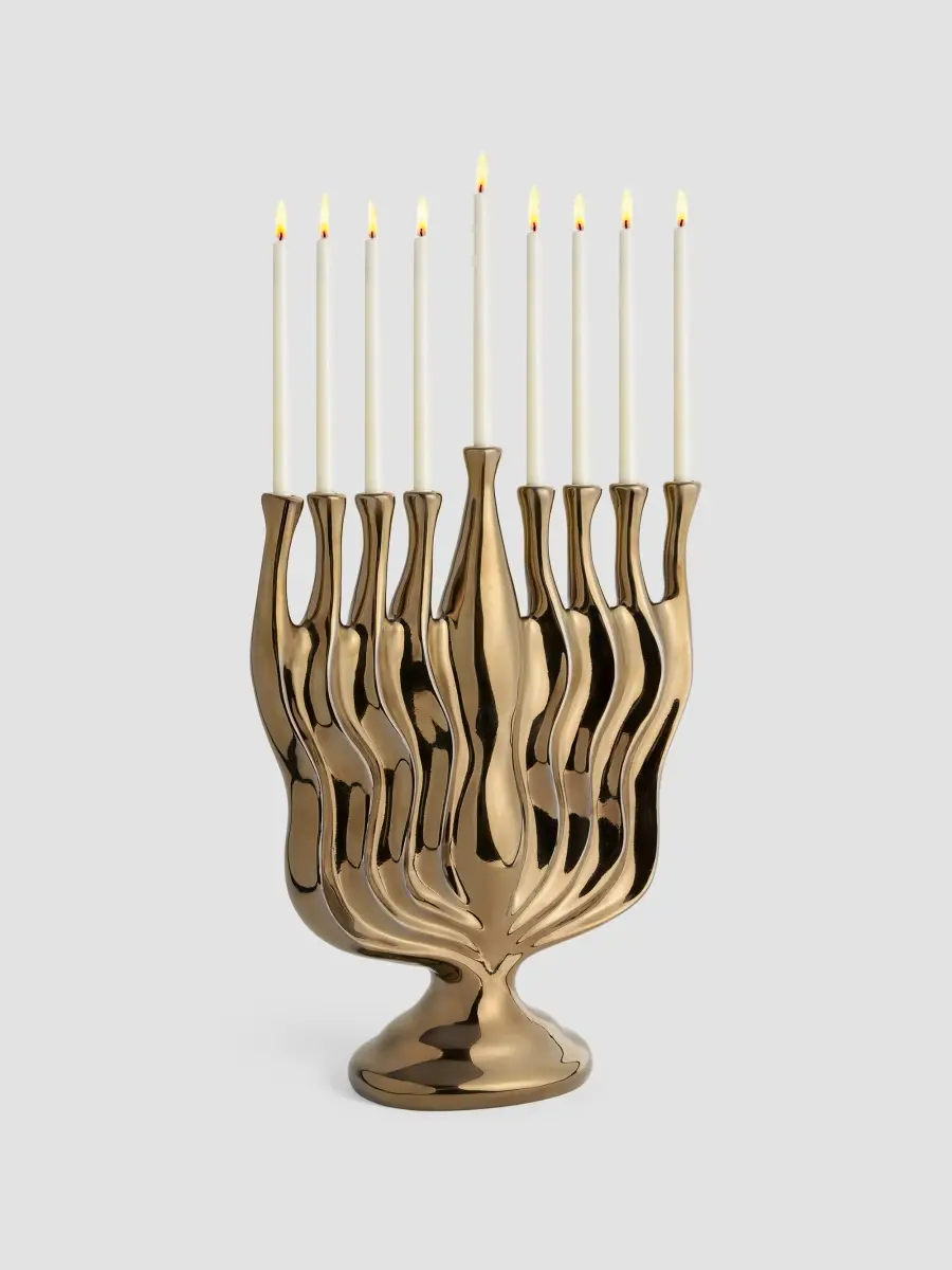 L'Objet Timna Goldtone Menorah | Thumbnail 4 L'Objet Timna Goldtone Menorah | Thumbnail 4