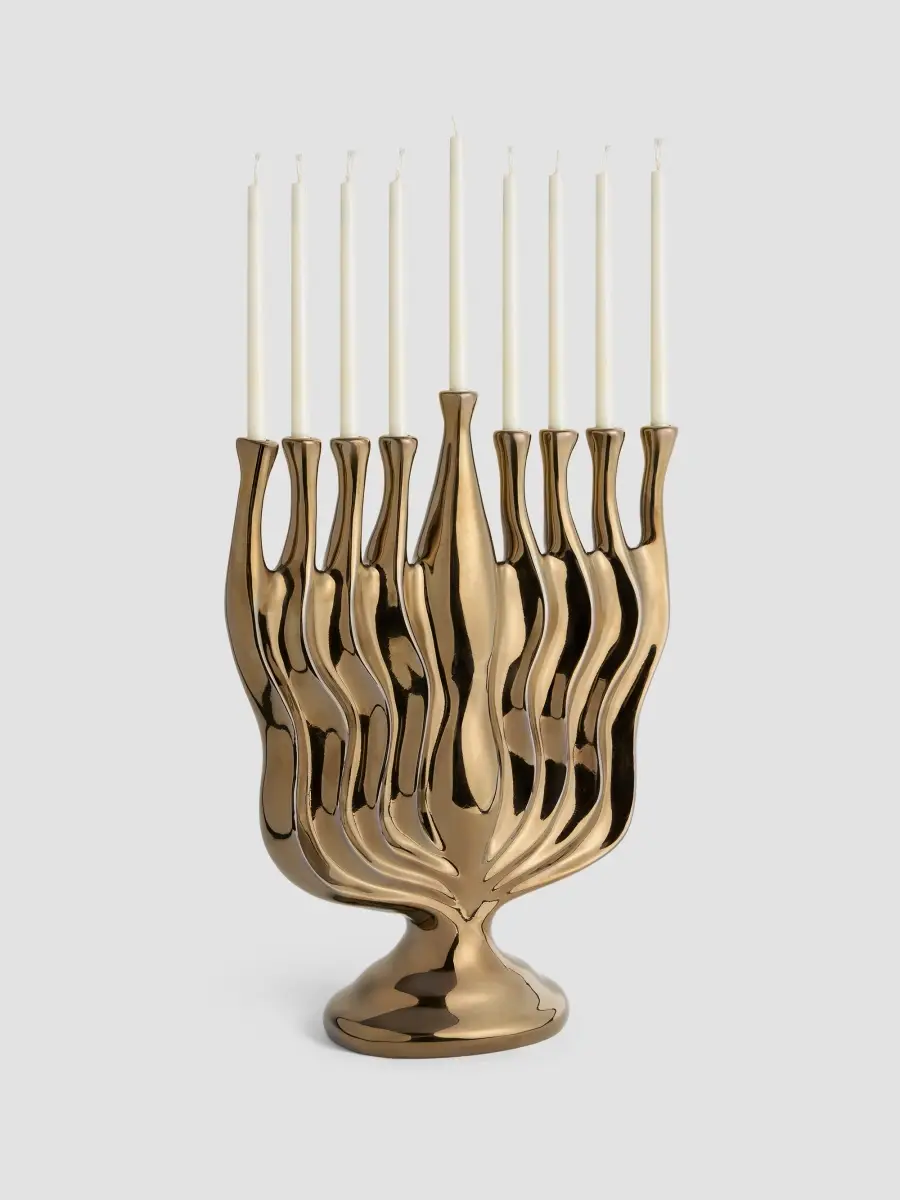 L'Objet Timna Goldtone Menorah | Thumbnail 5 L'Objet Timna Goldtone Menorah | Thumbnail 5
