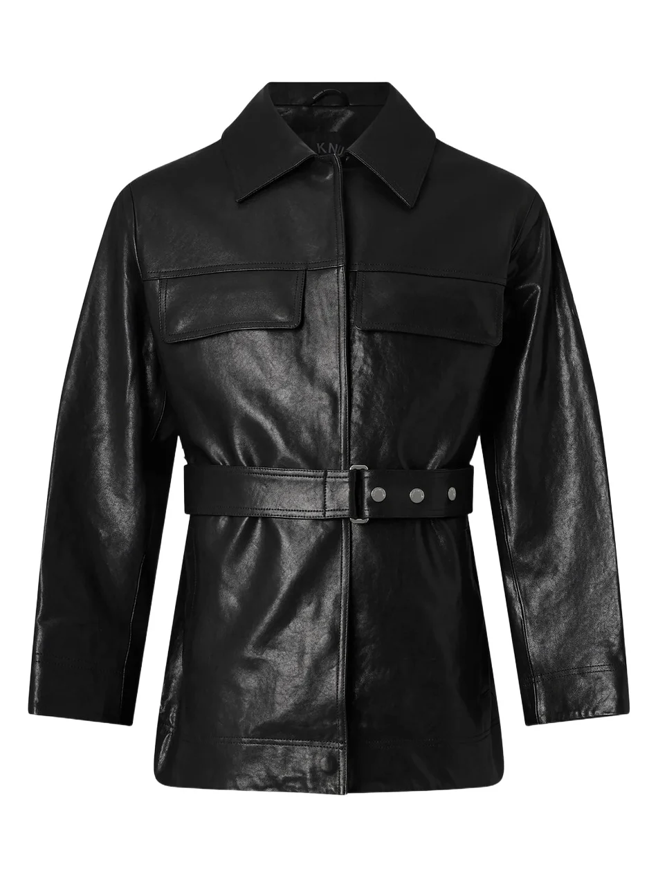 Moose Knuckles Women's Blvd Leather Field Jacket