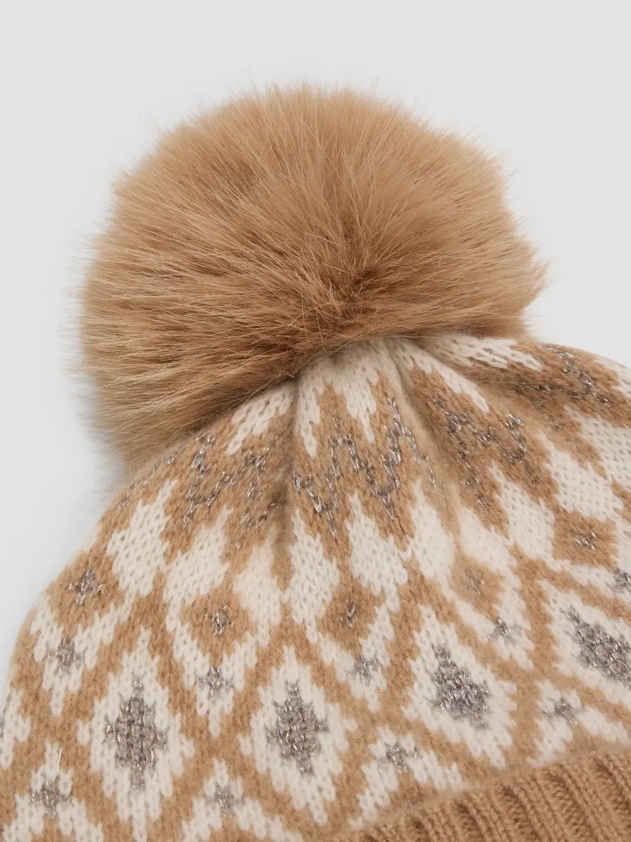 Sofia Cashmere Women's Fair Isle-Style Cashmere Beanie | Thumbnail 2 Sofia Cashmere Women's Fair Isle-Style Cashmere Beanie | Thumbnail 2