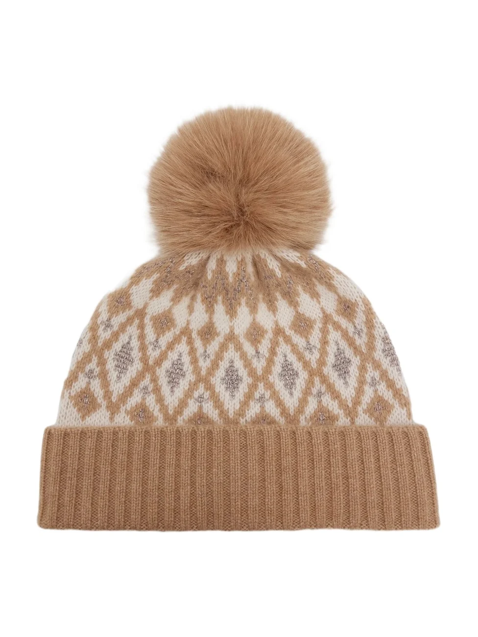 Women's Fair Isle-Style Cashmere Beanie Women's Fair Isle-Style Cashmere Beanie